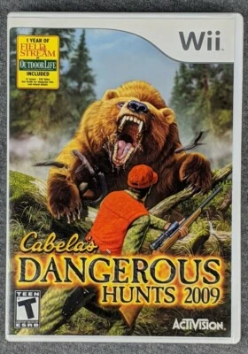 Wii Cabela's Dangerous Hunts 2009 Nintendo Wii 2008 Complete Rated T - Image 1 of 3