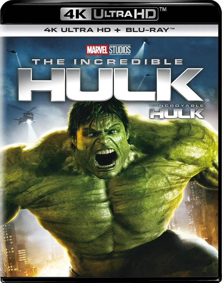 Marvel's The Incredible Hulk 2008 4K UHD + Blu-Ray REGIÓN 1 NUEVO Y Sellado Norton Foto 1 de 1