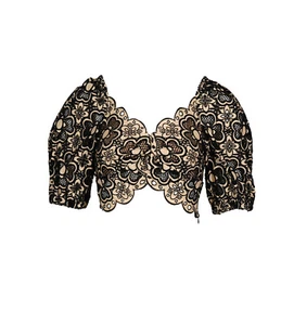 Sandro Paris Women's Top Size 0 / XS Floral Cropped SFPTO00685 - Picture 1 of 9