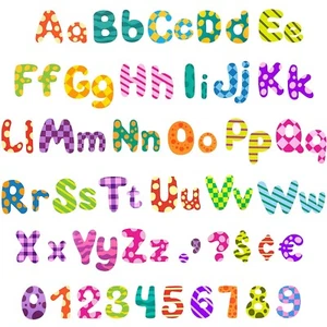 Tenare 134 Pcs Colorful Bulletin Board Letters 5 Inch Letters Cutouts for Bul... - Picture 1 of 5