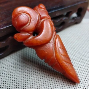 Antica cultura cinese hongshan Vecchia statua scolpita la squisita giada3303 - Foto 1 di 9