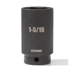 STEELMAN 1/2-Inch Drive 1-5/16-Inch Deep 6-Point Impact Socket, 60517 - Picture 1 of 4