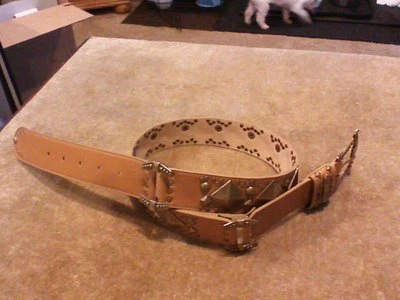 Gorgeous Ladies Studded Leather Betsey Johnson Belt Size M - Image 1 of 4