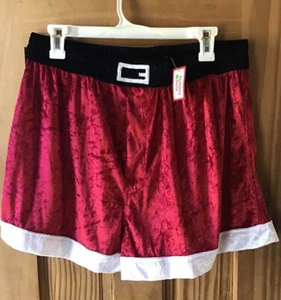 Para hombre terciopelo rojo Santa Boxers Navidad Navidad Navidad Talla Grande 42-44 - Imagen 1 de 6