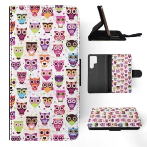 FLIP CASE FOR SAMSUNG GALAXY|COOL CUTE OWL PATTERN - Picture 1 of 120