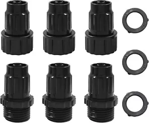 3 Pair Expandable Garden Hose Repair Kit Plastic Water Hose Expanding Female - Picture 1 of 6