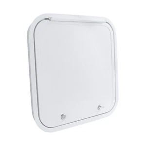 18''x18'' RV Trailer Baggage Cargo Compartment Access Door White Pebble Texture - Picture 1 of 9