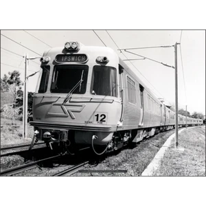 Queensland Railways Electric Train Art Print – BrisbaneEMU 1980 – 3 sizes Poster - Picture 1 of 6