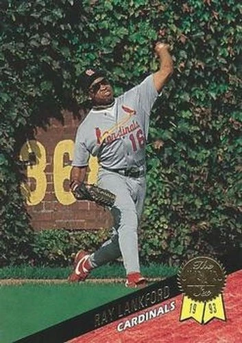 #297 Ray Lankford - St. Louis Cardinals - 1993 Leaf Baseball - Image 1 of 1
