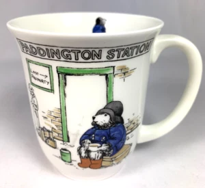 Coalport England Paddington Station Bear Prints Coffee / Tea Cup / Mug - Picture 1 of 5
