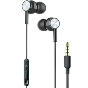 Bower 3,5 mm auricolari stereo auricolari telecomando e microfono 47 in cavo nero - Foto 1 di 2