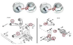 FOR NISSAN PATHFINDER 06 07 08 09 10 11 FRONT REAR CONTROL ARM CAMBER ADJUST NUT - Picture 1 of 1