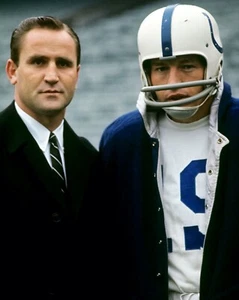 DON SHULA & JOHNNY UNITAS 8X10 PHOTO BALTIMORE COLTS PICTURE NFL FOOTBALL COLOR - Picture 1 of 1