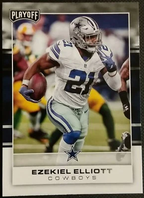 2017 Panini Playoff Football 23 Ezekiel Elliott - Dallas Cowboys - Image 1 of 2