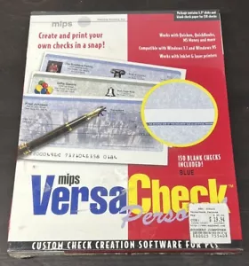 Mips VersaCheck Personal Custom Check Creation Software 3.5" Floppy w/150 Blank - Picture 1 of 4