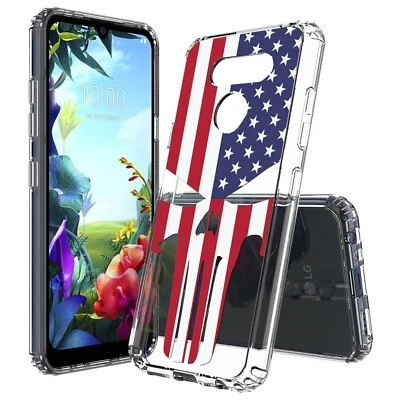 American Skull Slim Shockproof Hybrid Hard Cover Soft Bumper Case for LG Models - Image 1 of 4
