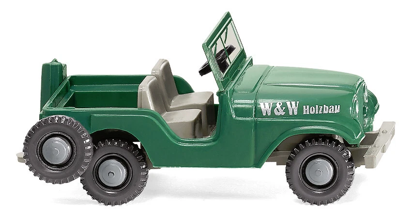Wiking 001103 Jeep W & W Costruzione In Legno HO 1:87 NUOVO - Immagine 1 di 1