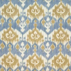 Richloom Tribal Ikat HORIZON Blue Drapery Upholstery Pillow Sewing Fabric BTY - Picture 1 of 5