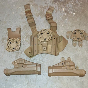 BLACKHAWK! SERPA Strike USMC Beretta pistol holster kit w QD Leg Platform LH RH - Picture 1 of 2