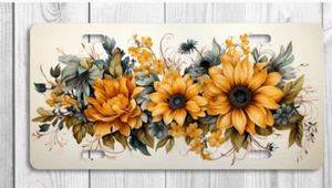Sunflowers Novelty License plate - Foto 1 di 1