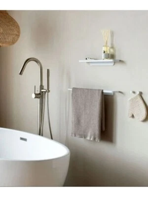 Porta asciugamani bianco in acciaio Mindset - Brabantia - Immagine 1 di 3