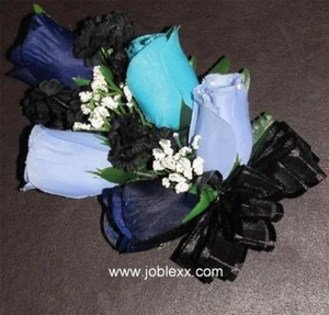 ASSORTED SILK ROSES WRIST CORSAGE for the BIG day - Picture 1 of 1