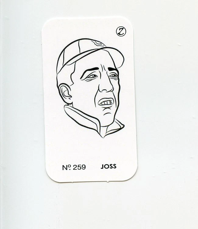 #LK.2606 ADDIE JOSS Variant "A" Spot The Winner Baseball Game Card - Image 1 of 1