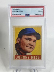 1948 Leaf #46 Johnny Mize PSA 3