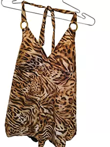 SWIMSUIT by White Stag Sz 2X (18W/20W) One Piece Animal Print New NWT - Picture 1 of 8