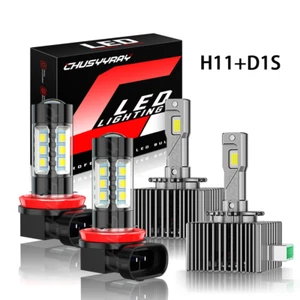 Für Fiat Bravo 2008-2014 LED Xenon Scheinwerfer 6000k Abblendlicht + Nebelscheinwerfer Kombi - Bild 1 von 14