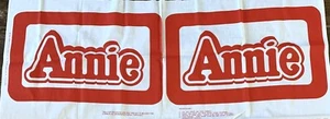 1982 ANNIE Cut & Sew STOFF PANEL Broadway Musical ORPHAN Kissen COLUMBIA PIC - Bild 1 von 2