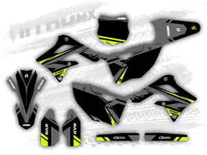 Graphics Kit fits Kawasaki KX 450F KXF 450 KX450F 2013 2014 2015 FLUO/NEON - Picture 1 of 1