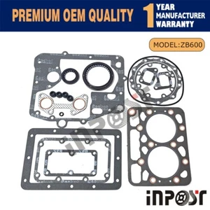 Kit de junta de cabeza completa de revisión Z600 ZB600 para motor de tractor Kubota B4200 - Imagen 1 de 2