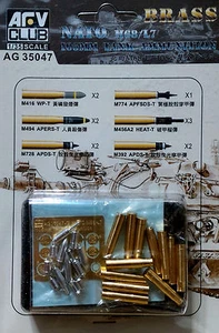 AFV Club 1/35 AG-35047 NATO M68/L7 105mm Tank Ammunition (Brass) - Picture 1 of 1