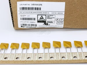 20 Stück 16R500GPR Littelfuse PolyFuse 5A 16V Rückstellbar PPTC Überstromschutz - Bild 1 von 4