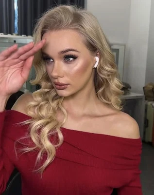 Pelucas delanteras de encaje Ombre rubio miel 100 % cabello humano 13x4 Foto 1 de 4