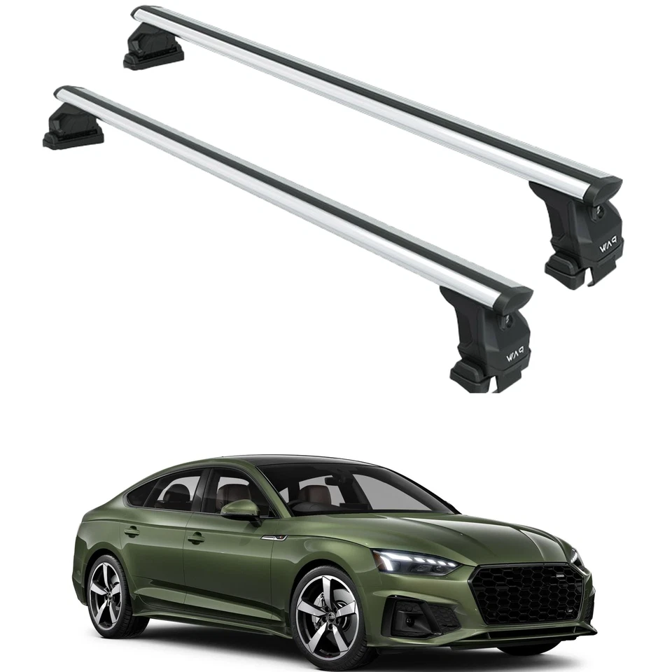 Barras transversales de techo para Audi A5 Sportback (2017-2024), plateadas Foto 1 de 4