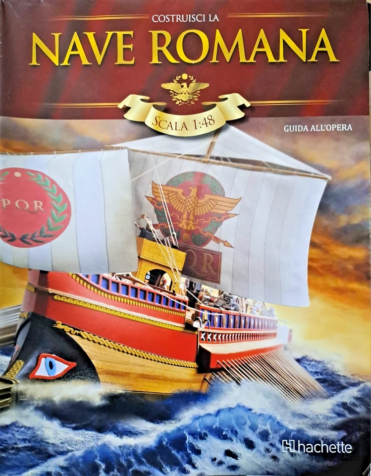 AMATI per HACHETTE - COSTRUISCI LA NAVE ROMANA - QUINQUIREMI ROMANA - 1:48 - Immagine 1 di 4