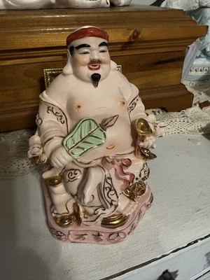 Asian/Indonesian/ Vietnamese Porcelain Figurines,”Gods Of Wealth” - Image 1 of 4