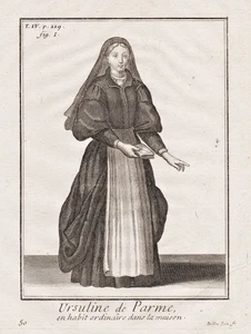 Ursulinen Ursulines Parma Nonne nun Orden costume Tracht engraving 1790 311564 - Bild 1 von 1