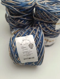 Wolle Strick-Häkelgarn, Recycling Schurwolle Wolle Color Espaguetes, je Knäuel - Bild 1 von 3