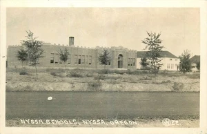1940er Nyssa Oregon Schulen #22 RPPC Postkarte 25-10309 - Bild 1 von 2