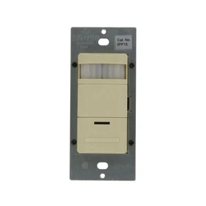 LEVITON ODS10-IAI OCCUPANCY SENSOR WALL SWITCH PIR, MULTI-LOCATION, IVORY - Picture 1 of 3