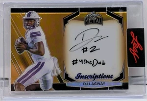 2024 Leaf Metal Inscriptions Prismatic Gold DJ Lagway /100 Auto Autograph - Picture 1 of 2