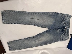 Girls Blue Jeans Slim Fit Dark Wash Denim Kids Size 8 Pants Wonder Nation - Picture 1 of 3