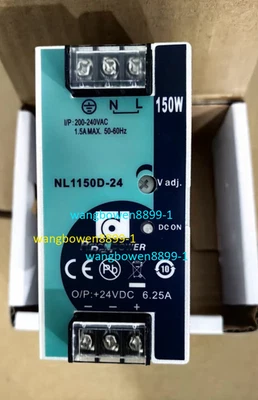 1 peça fonte de alimentação de comutação tipo Mrail 150W24V6.25A NL1150D-24 - Imagem 1 de 4