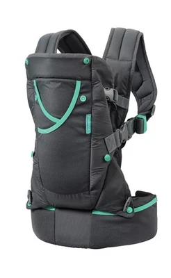 Детская переноска Infantino ручная кладь активная с несколькими карманами, 4 позиции, 8-40 фунтов, серая - Изображение 1 из 4