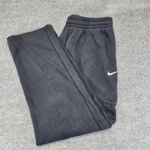 Nike Sweatpants Black Mens 341576-071 Size L Large Baggy Fleece Y2K Hip hop - Picture 1 of 3
