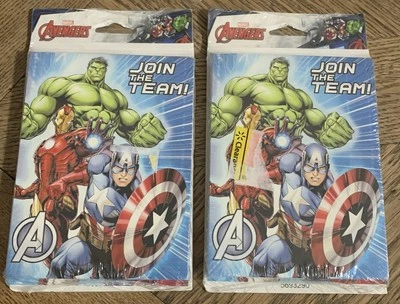 Marvel Avengers Birthday Party Invitations & Thank You Postcards Kids - LOT OF 2 - Image 1 of 2