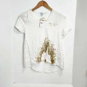 Disney T-Shirt Aschenputtel Schloss Gold Glitzer XS Where Dreams Come True Neu - Bild 1 von 7